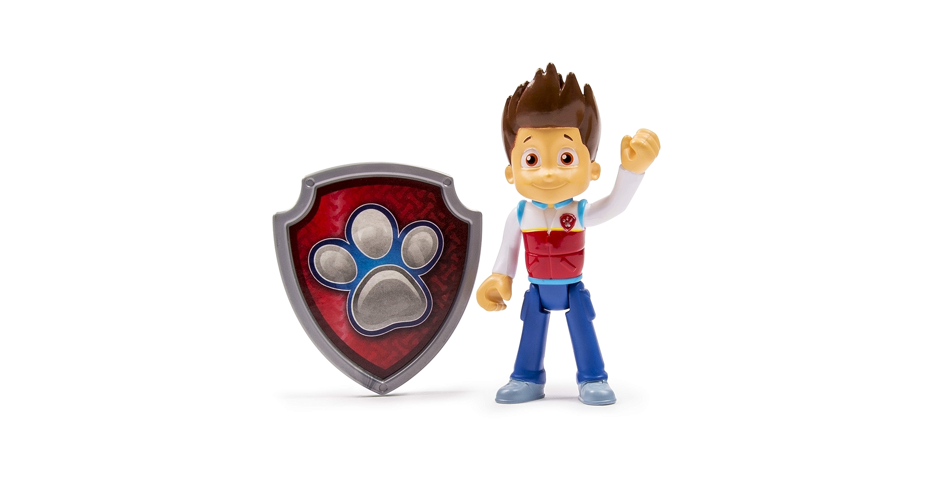 PAW PATROL ケント　フィギュア バッジ付き Amazon | パウ・パトロール ワンアクションフィギュア(バッジ
